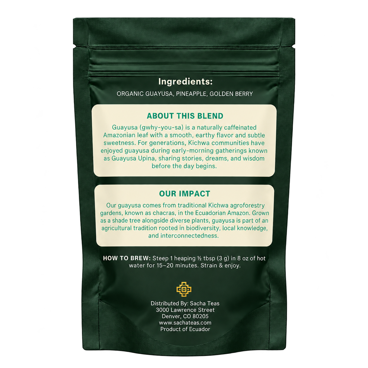 Golden Glow Guayusa Tea